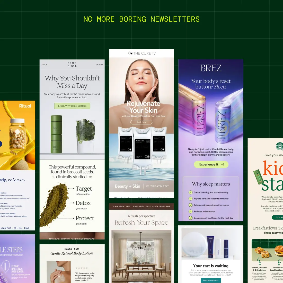 Email design: example 1