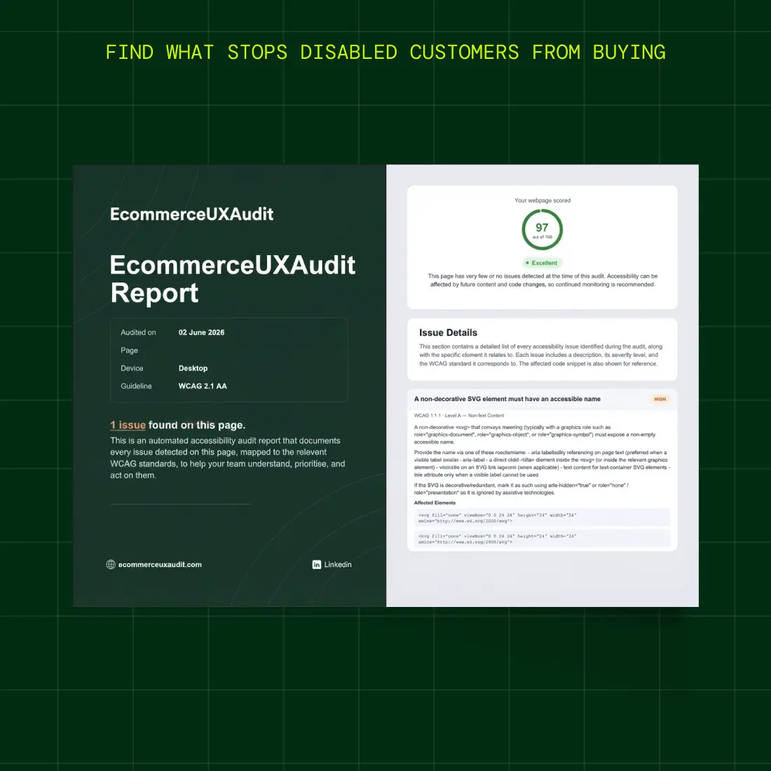 Ecommerce accessibility: example 1