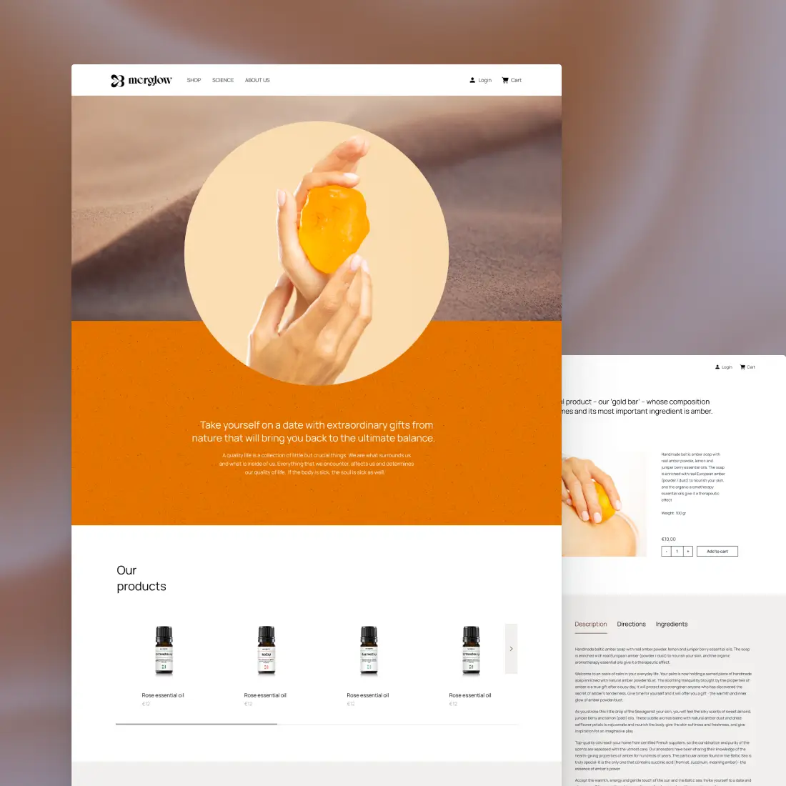Natural beauty store design
