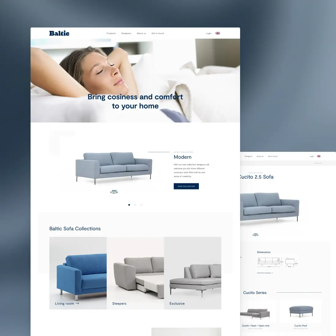 Sofa and furniture store design