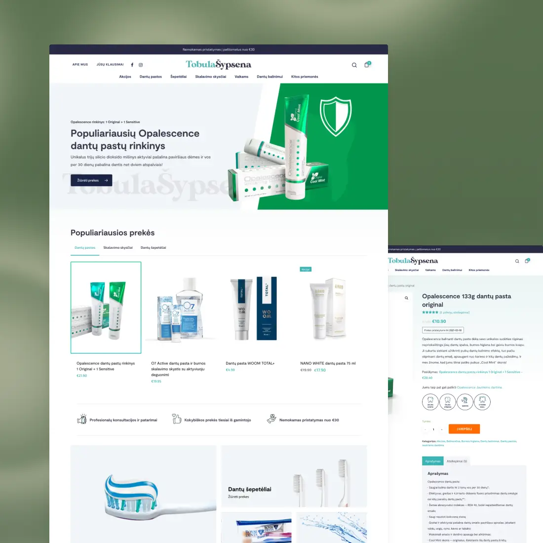 Oral care store design