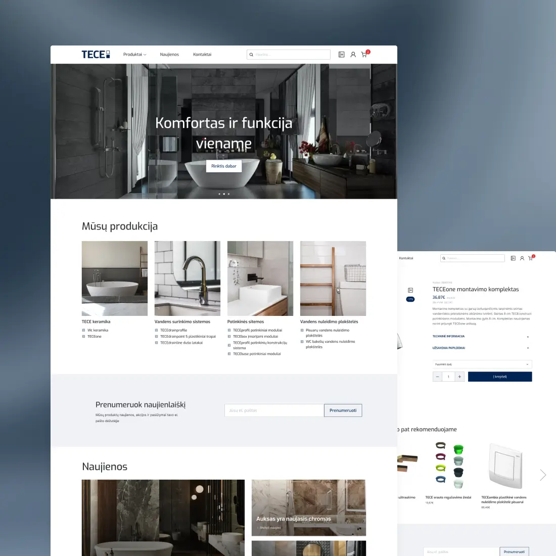 Bathroom products store design