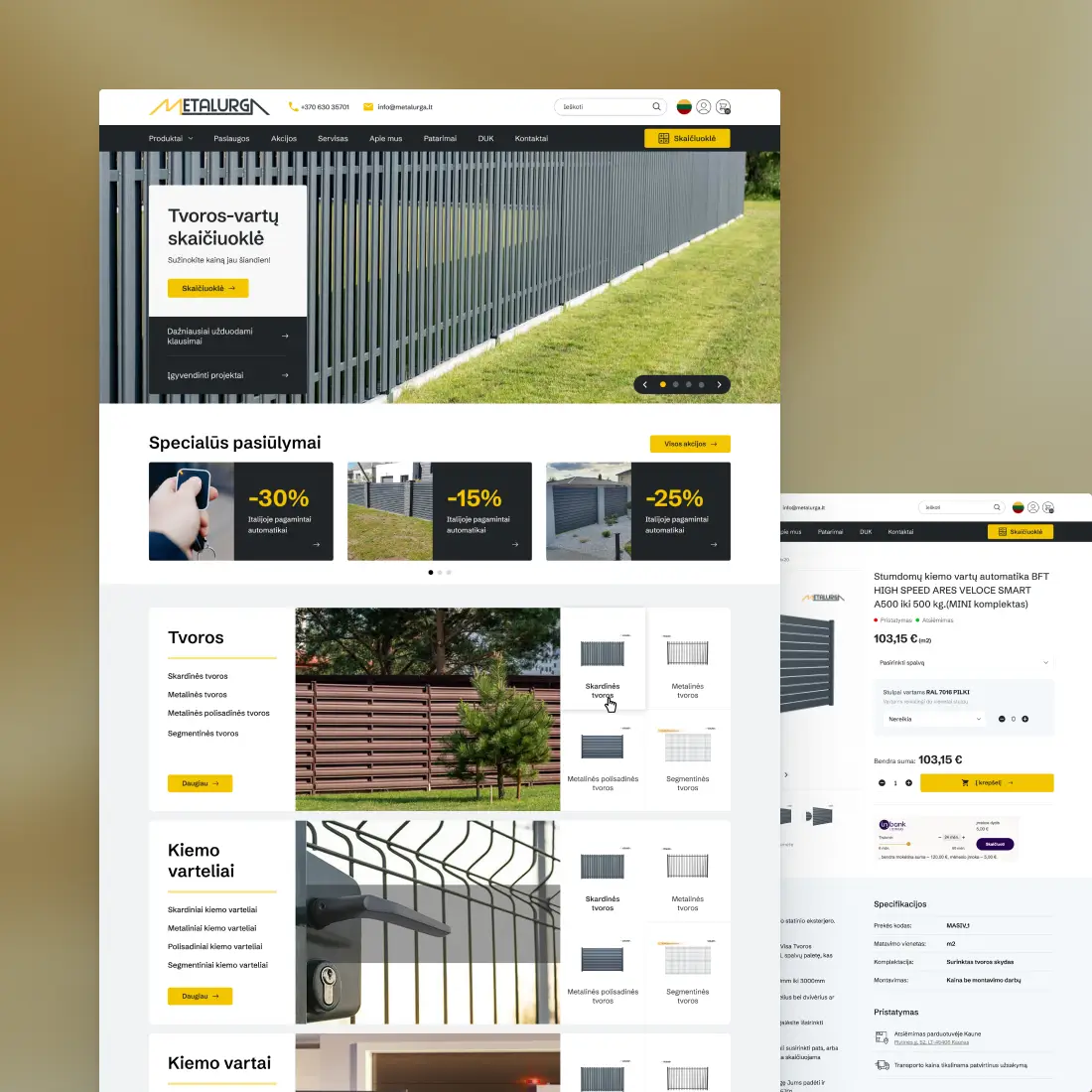 Fencing and gates store design